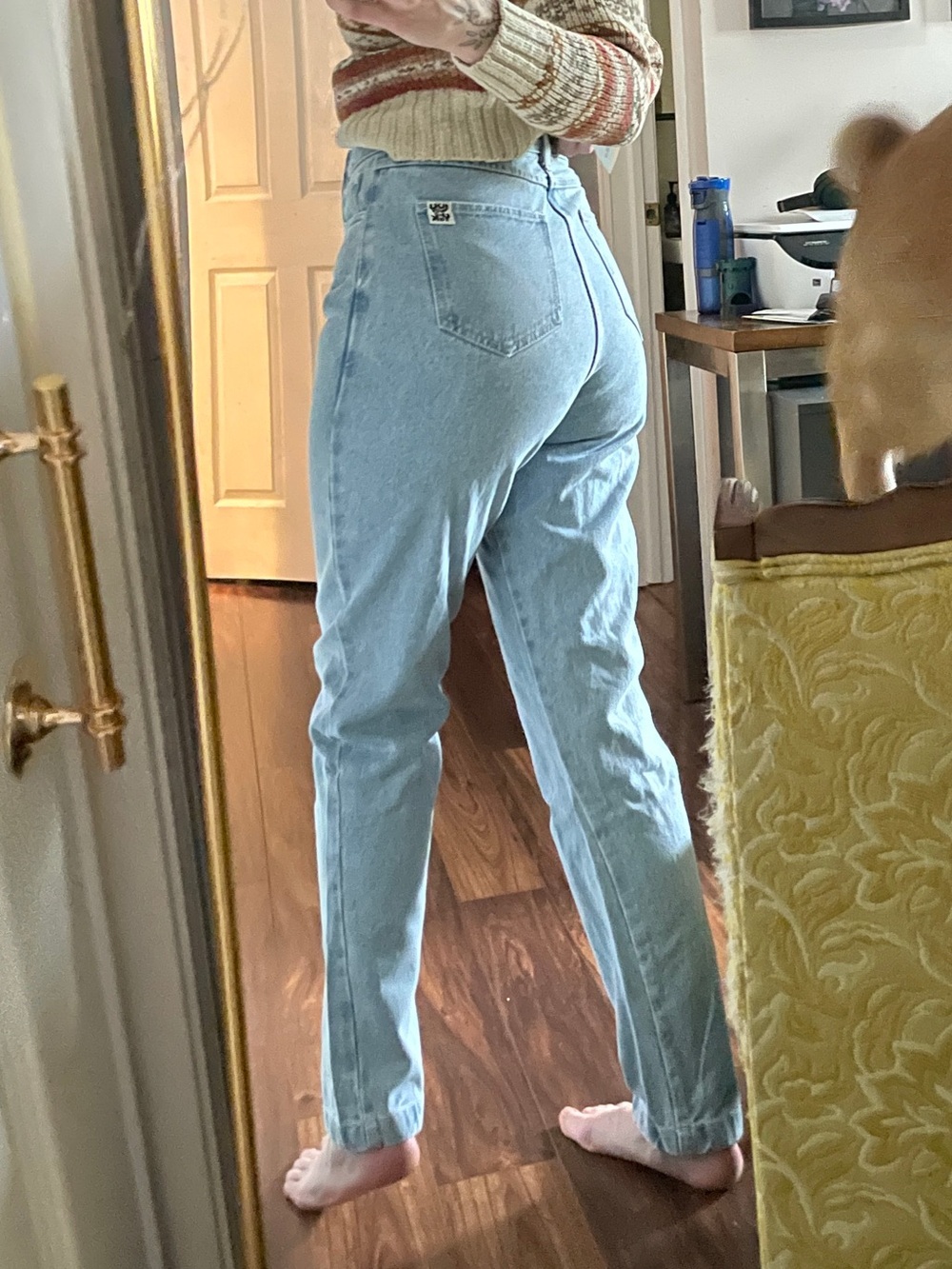 Lucy & Yak Dana Light Wash Mom Jeans